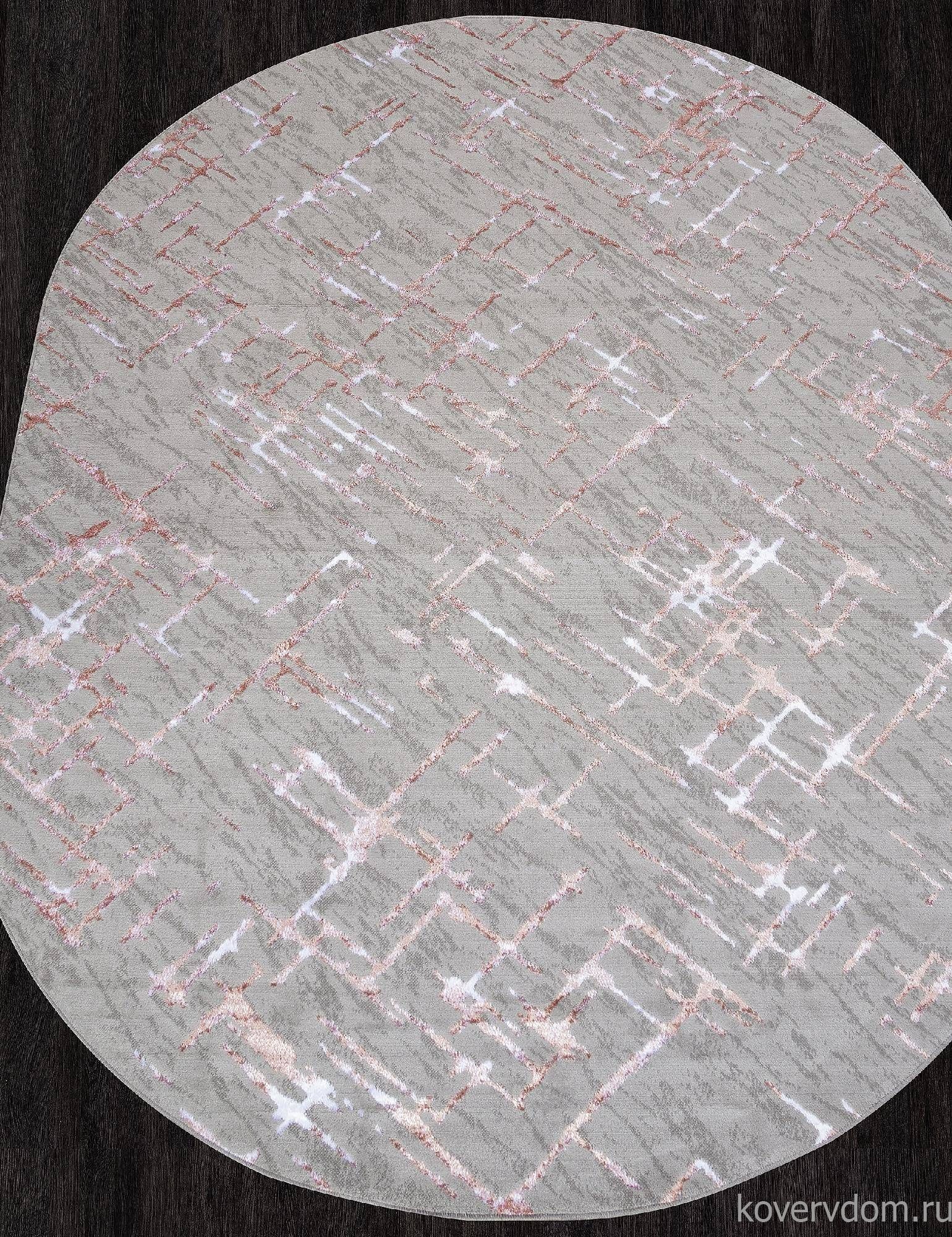 Ковер LIMAN F164 GRAY-PINK Овал Ковер LIMAN F164 GRAY-PINK Овал