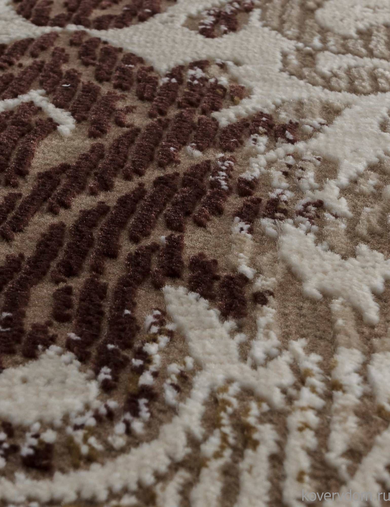 Ковер QUANTUM 03011B BROWN / BROWN Овал Ковер QUANTUM 03011B BROWN / BROWN Овал