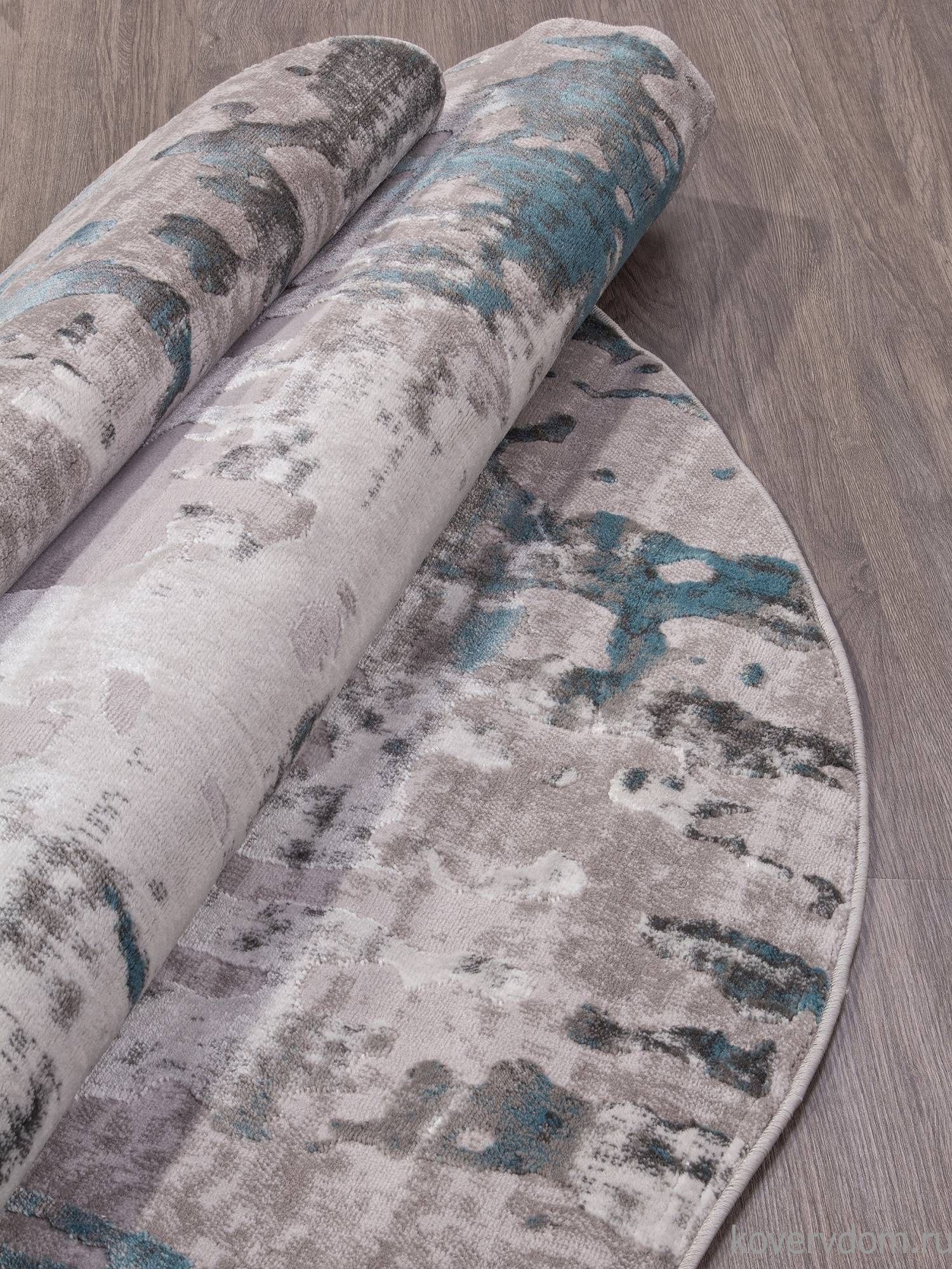 Ковер TEMPO 0101TA GREY / L.BLUE Круг