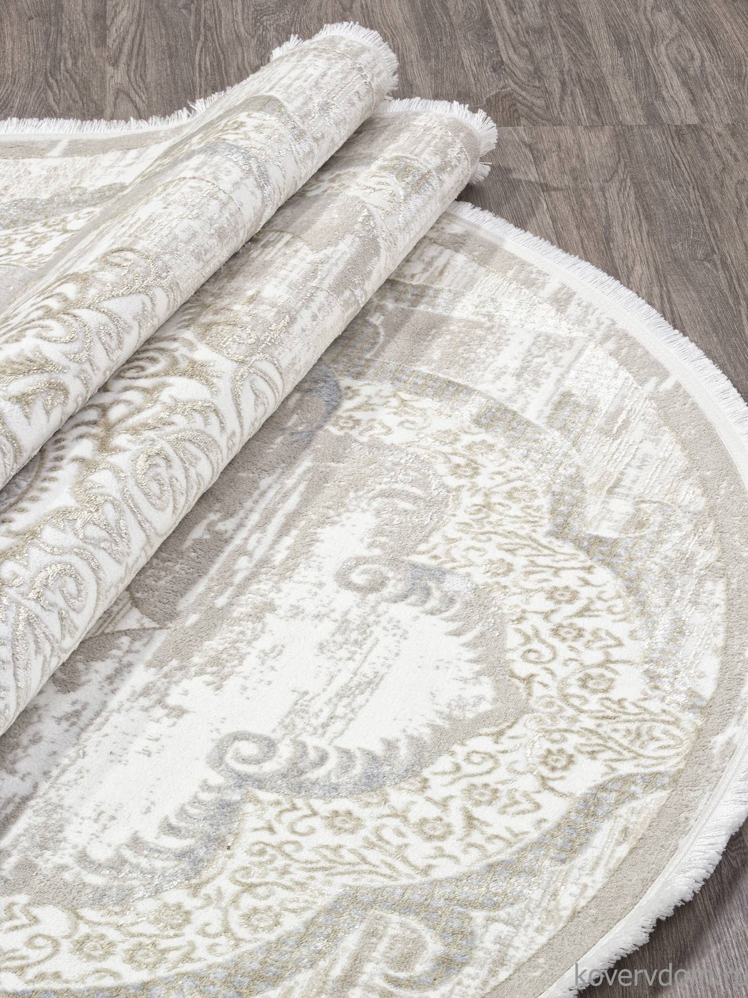 Ковер ALFANI Q018A BEIGE FDY / CREAM SHRINK Овал