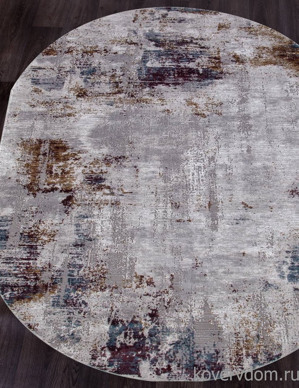 Ковер QUANTUM 03002G GREY / GREY Овал Ковер QUANTUM 03002G GREY / GREY Овал