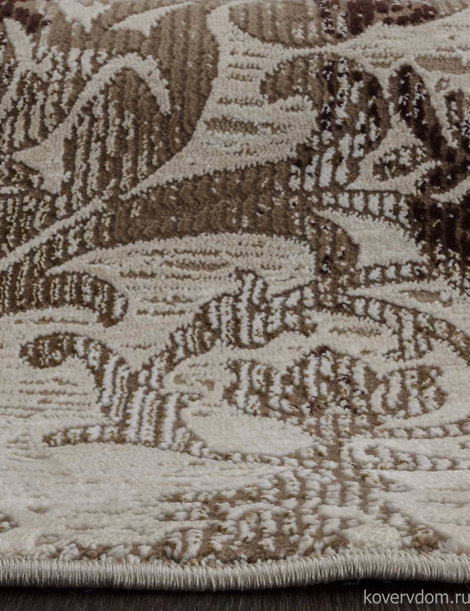 Ковер QUANTUM 03011B BROWN / BROWN Овал Ковер QUANTUM 03011B BROWN / BROWN Овал