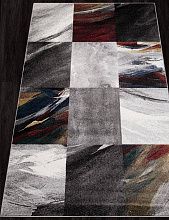 Овальный ковер LONDON D819 GRAY-RED