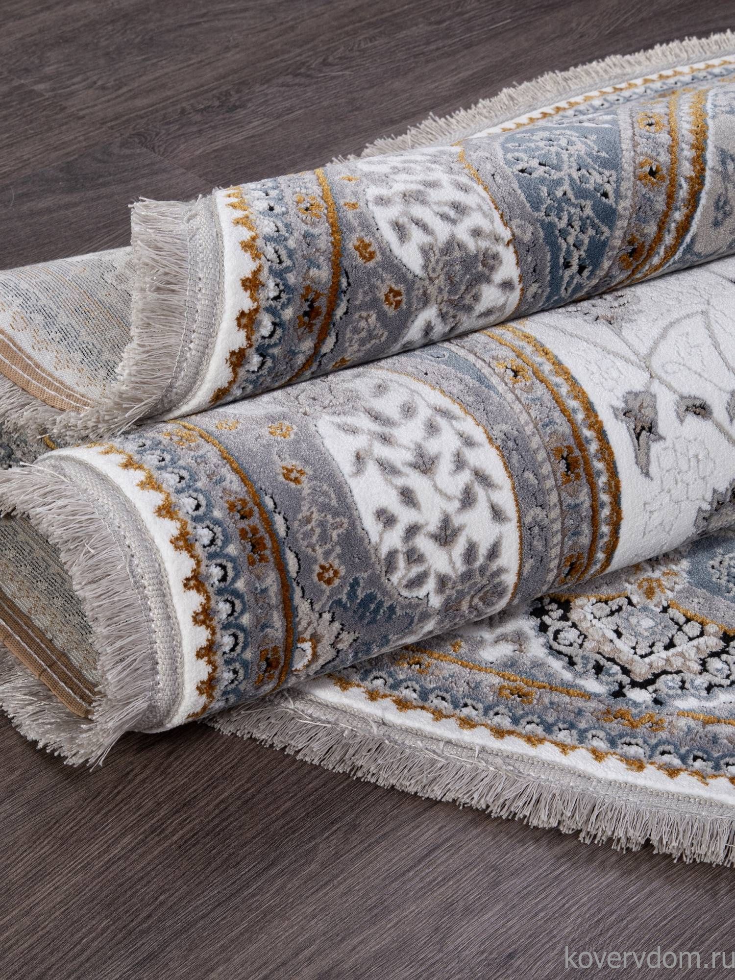 Ковер CASABLANKA 9733A WHITE / WHITE Овал Ковер CASABLANKA 9733A WHITE / WHITE Овал