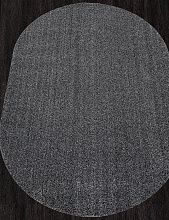 Овальный ковер длинноворсовый SOFIA T600 BLACK Овал