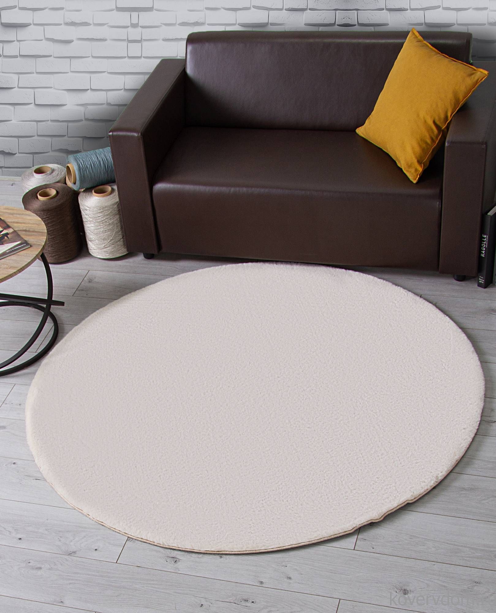 Ковер RABBIT LUXE PX2001 L.BEIGE Круг