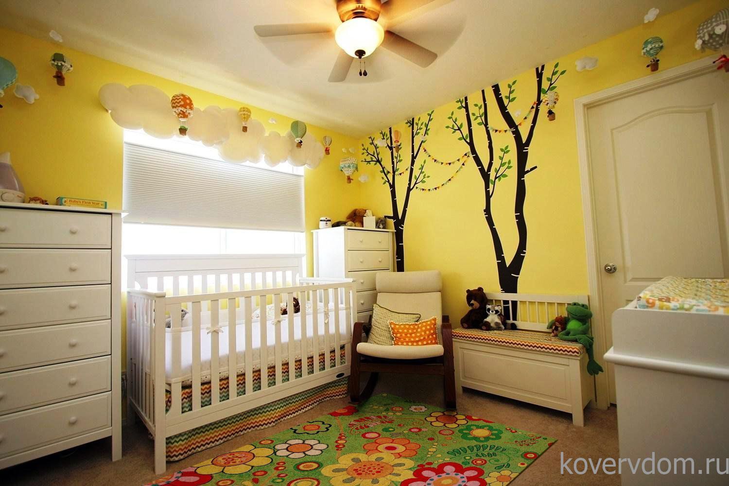 Детский ковер-палас ПОЛЕВЫЕ ЦВЕТЫ 1177-51 зеленый Детский ковер-палас ПОЛЕВЫЕ ЦВЕТЫ 1177-51 зеленый