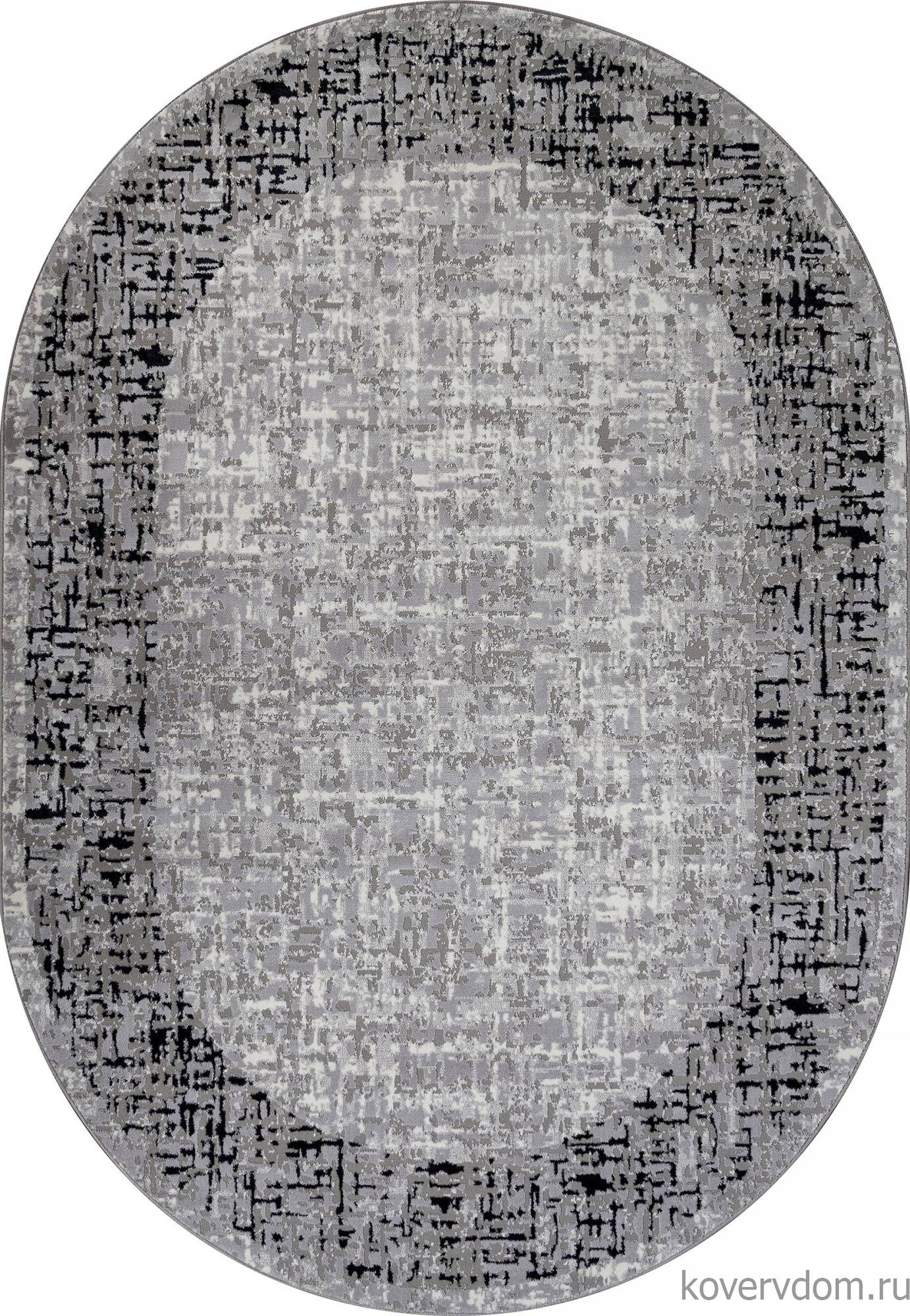 Ковер PALERMO F292 DARK GRAY Овал