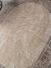 Овальный ковер бежевый PRAGA 06022A TOZ GRI / BROWN Овал