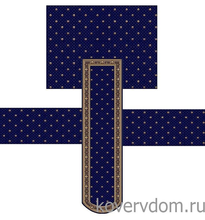 Ковровая композиция в храм темно-синяя LILIA