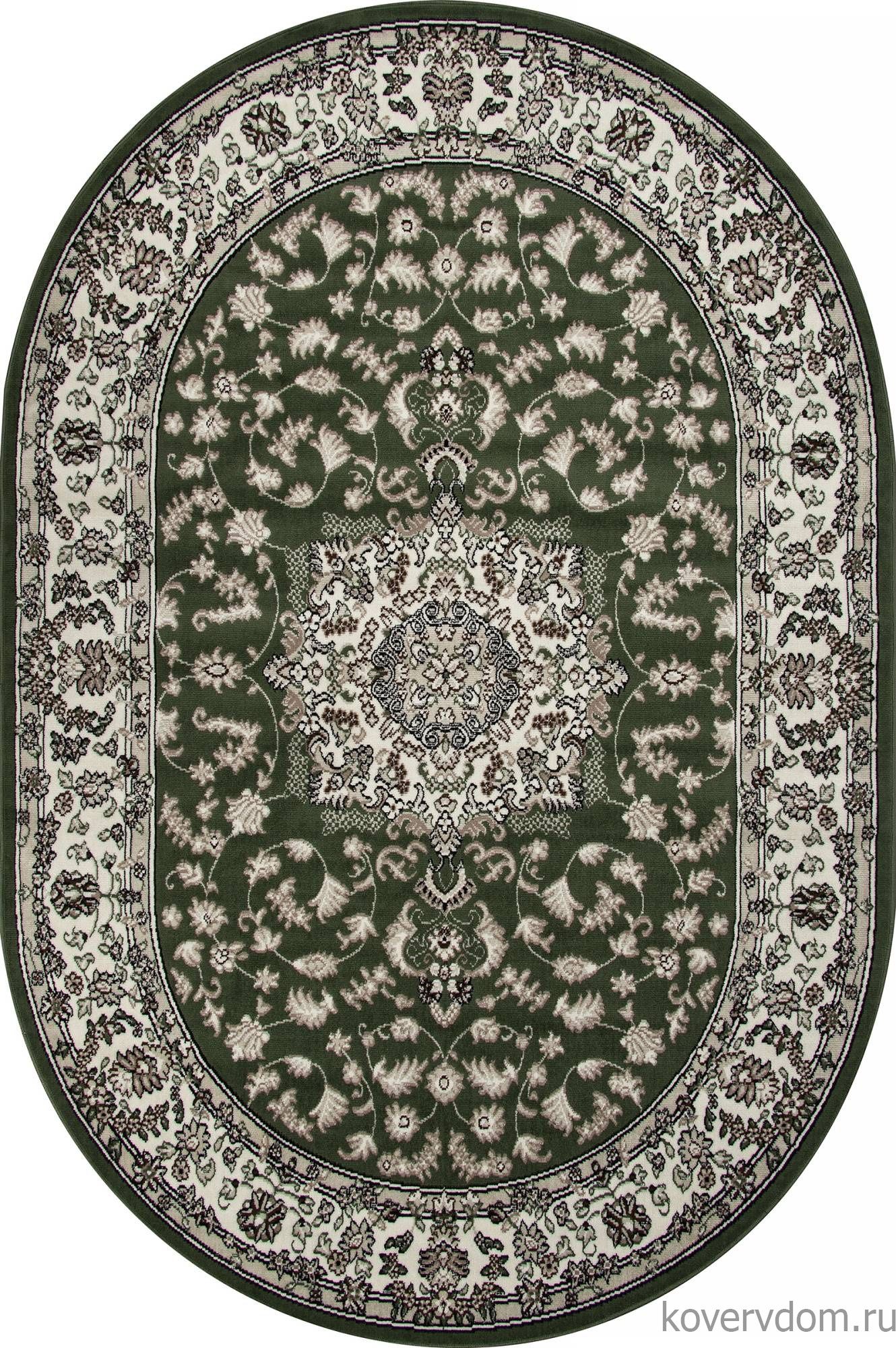 Ковер GAVANA-A D412 GREEN Овал